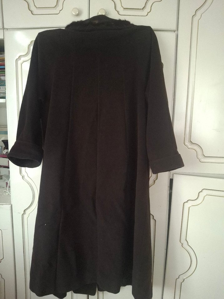 Koyu kahverengi uzun kaban - Görsel 2