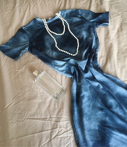 m Beden mavi Renk Lolita core vintage elbise