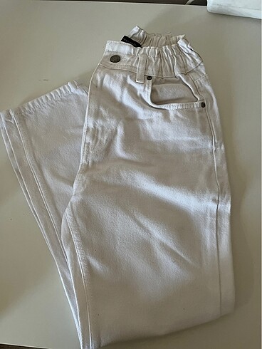 Trendyol beyaz mom jean