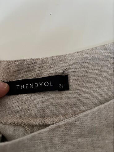 36 Beden Trendyol keten şort