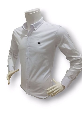 LACOSTE ERKEK BEYAZ GÖMLEK - Görsel 2