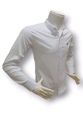 LACOSTE ERKEK BEYAZ GÖMLEK - Görsel 3