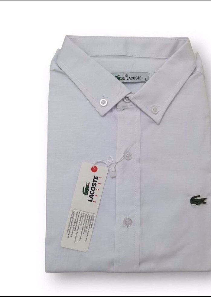 LACOSTE ERKEK BEYAZ GÖMLEK - Görsel 4