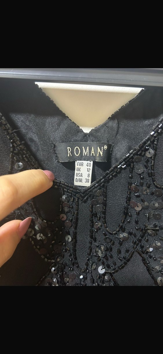 Boncuk İşlemeli Siyah Elbise tadilat yapıldı - Görsel 4