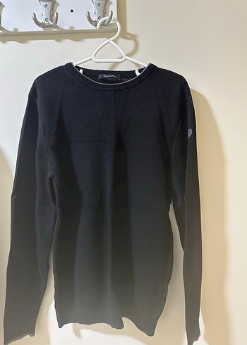 Siyah Erkek İnce Triko Bisiklet Yaka Kazak - Görsel 2