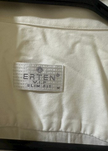 Beyaz Düğmeli Erkek Keten Gömlek - Görsel 4