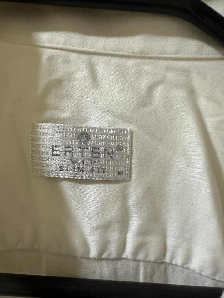 Beyaz Düğmeli Erkek Keten Gömlek - Görsel 4