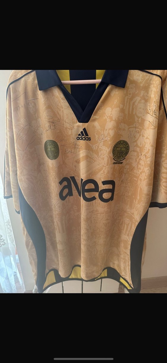 Fenerbahçe 100. Yıl  forması futbolcu imzalı - Görsel 5