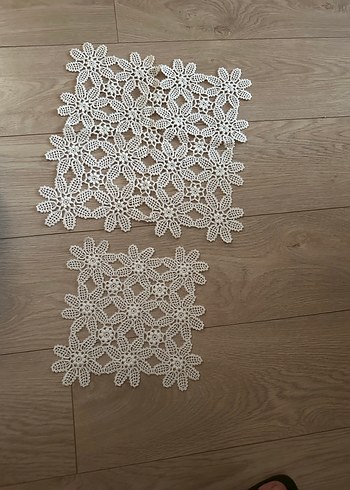 El Örgüsü Beyaz Dantel Çiçek Motifleri - Görsel 3