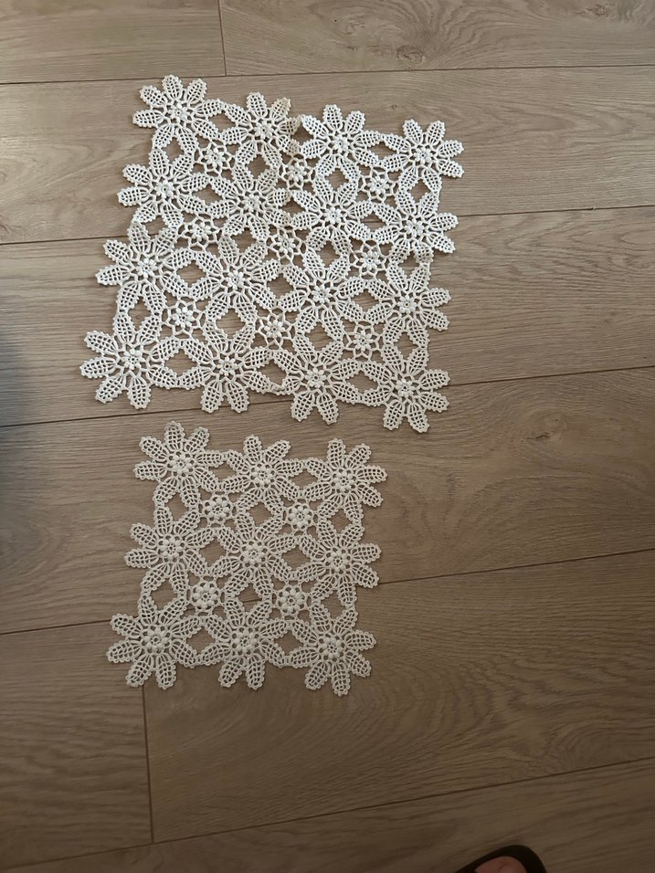 El Örgüsü Beyaz Dantel Çiçek Motifleri - Görsel 3
