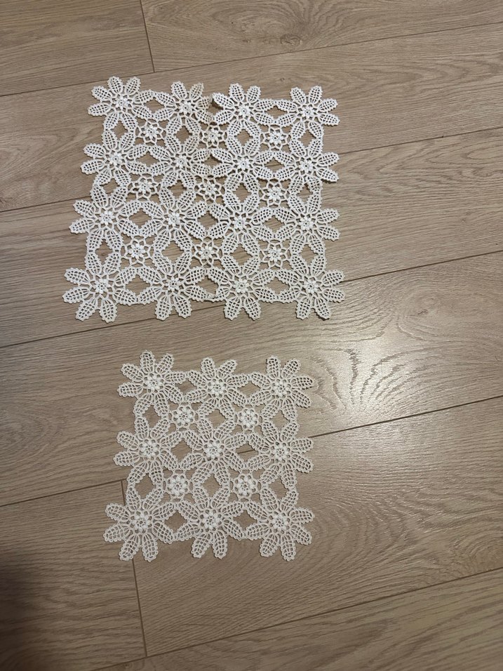 El Örgüsü Beyaz Dantel Çiçek Motifleri - Görsel 5