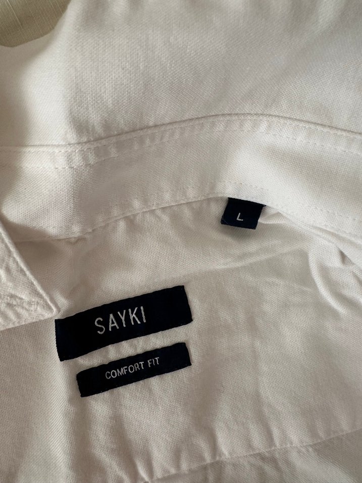 Düğmeli Beyaz Gömlek - Görsel 4