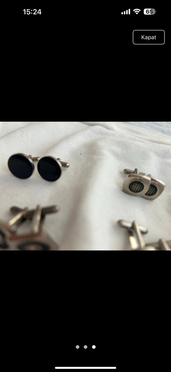 Klasik Erkek Kol Düğmeleri Seti - Görsel 3