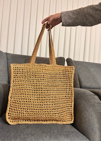 Bej Örgü Kadın Çanta - Görsel 2