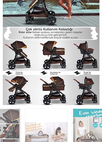 Koyu Kahverengi Bebek Arabası - Görsel 4