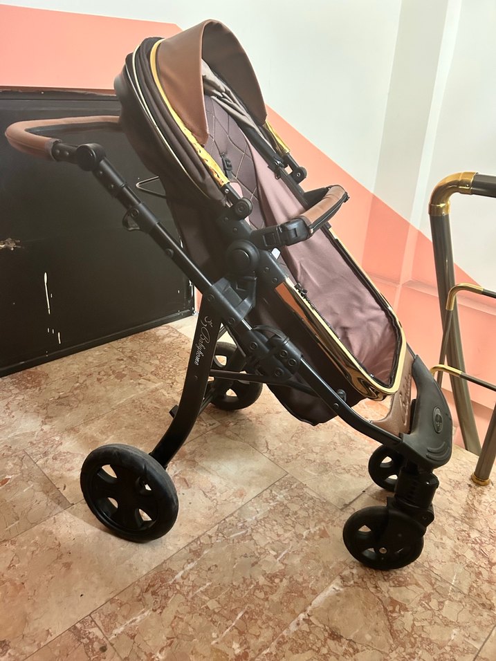Koyu Kahverengi Bebek Arabası - Görsel 3
