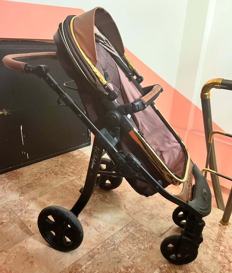 Koyu Kahverengi Bebek Arabası - Görsel 2