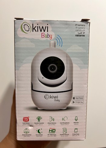 Kiwi Baby Beyaz Bebek Kamerası - Görsel 2