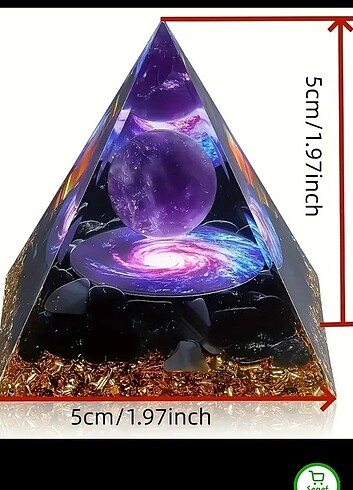 Beden mor Renk POZİTİF ENERJİ PİRAMİDİ