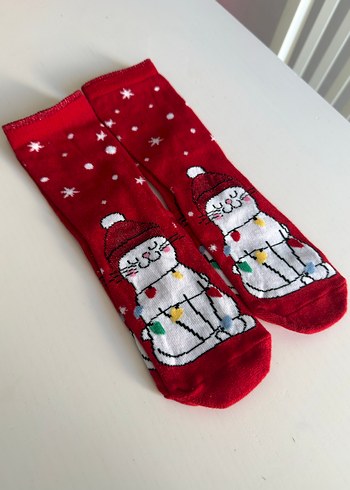 kedicikli yilbasi corabi - Görsel 2