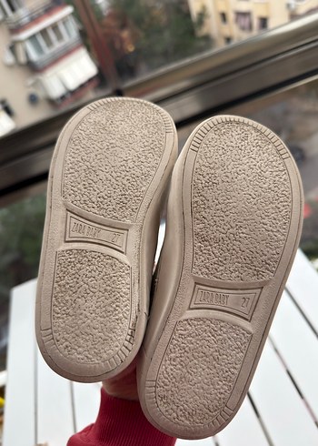 Kız Çocuk Bej Süet Kürklü Bot - Görsel 4