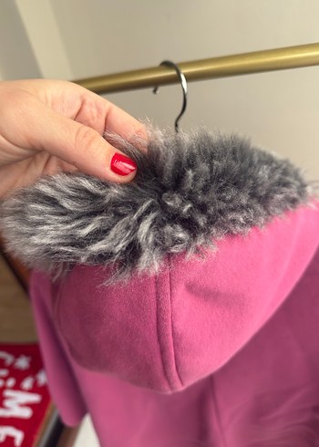 Gri Kürklü Pembe Panco - Görsel 7