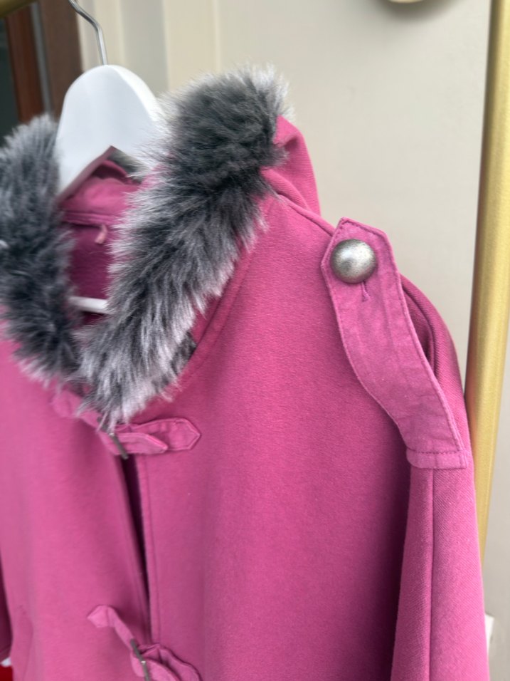 Gri Kürklü Pembe Panco - Görsel 2