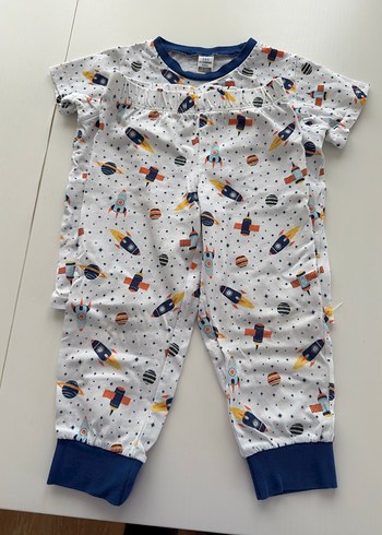 Renkli Baskılı Kısa Kollu Erkek Pijama Takımı - Görsel 2