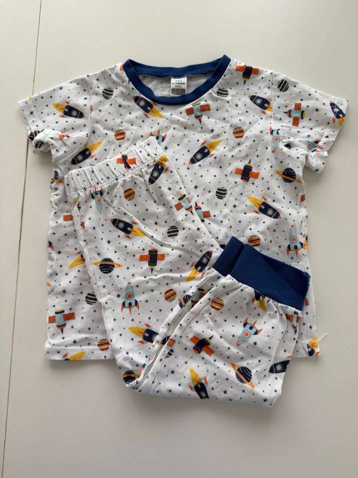 Renkli Baskılı Kısa Kollu Erkek Pijama Takımı - Görsel 4