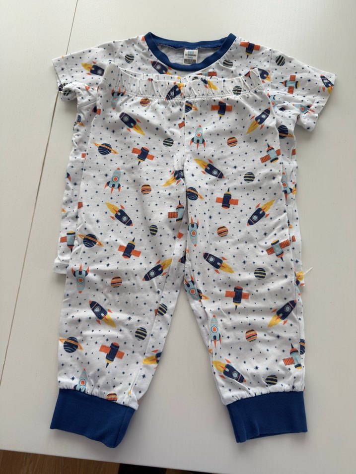 Renkli Baskılı Kısa Kollu Erkek Pijama Takımı - Görsel 2