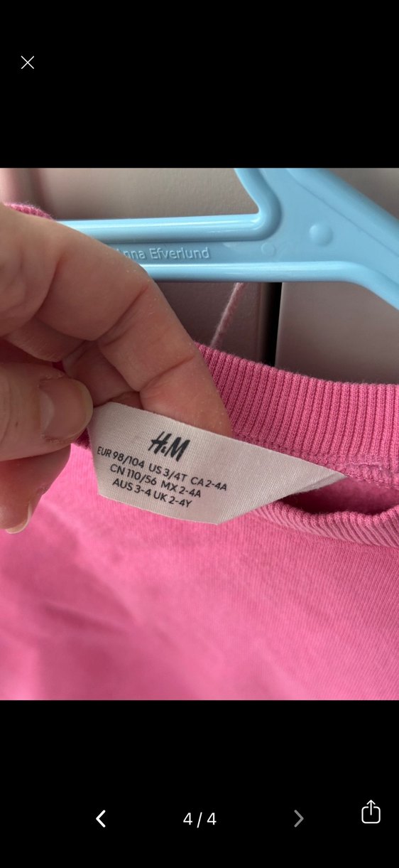 H&M Pembe Fırfırlı Sweatshirt - Görsel 5