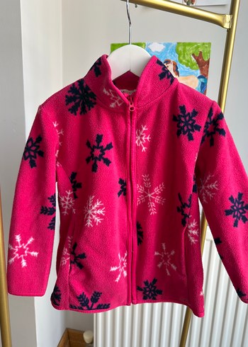 Koton Pembe Kar Taneli Cocuk Polar Ceket
