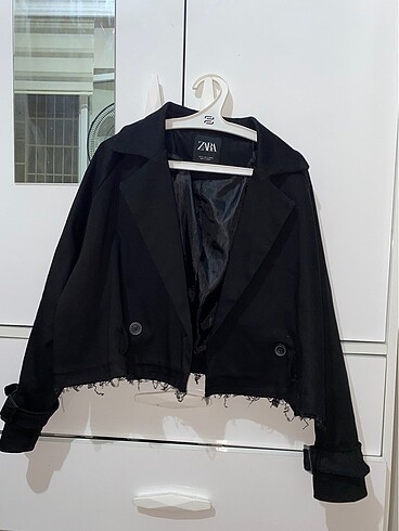 Zara oversize kısa trençkot