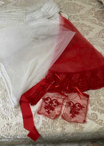 Uzun Kollu V Yaka Prenses Gelinlik - Görsel 10