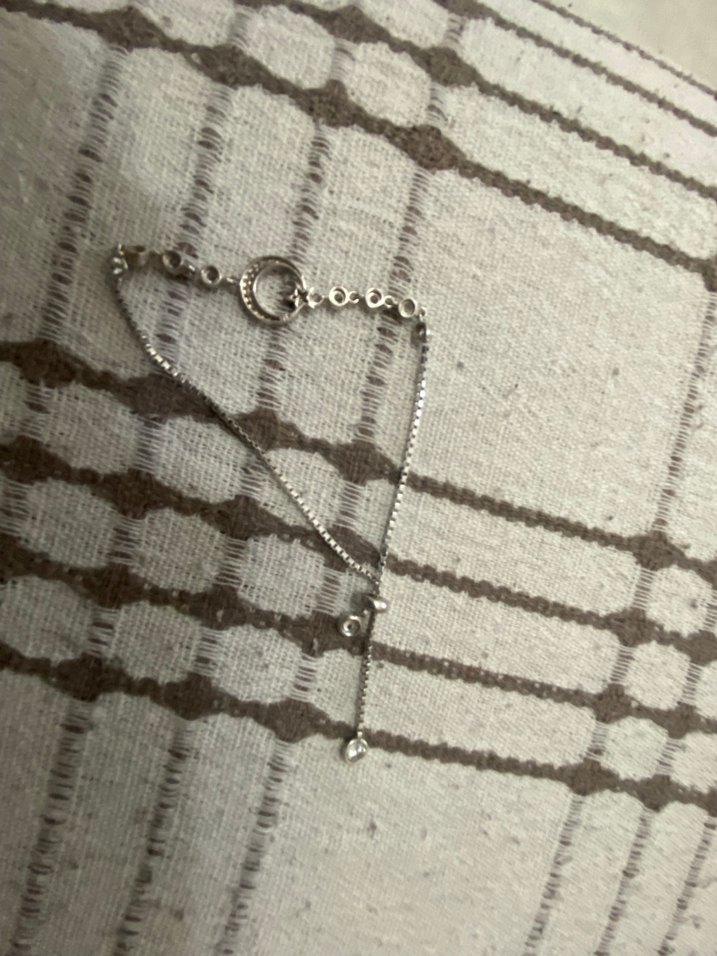 Zincir Detaylı Ay yıldızlı 925 ayar gümüş bileklik - Görsel 3