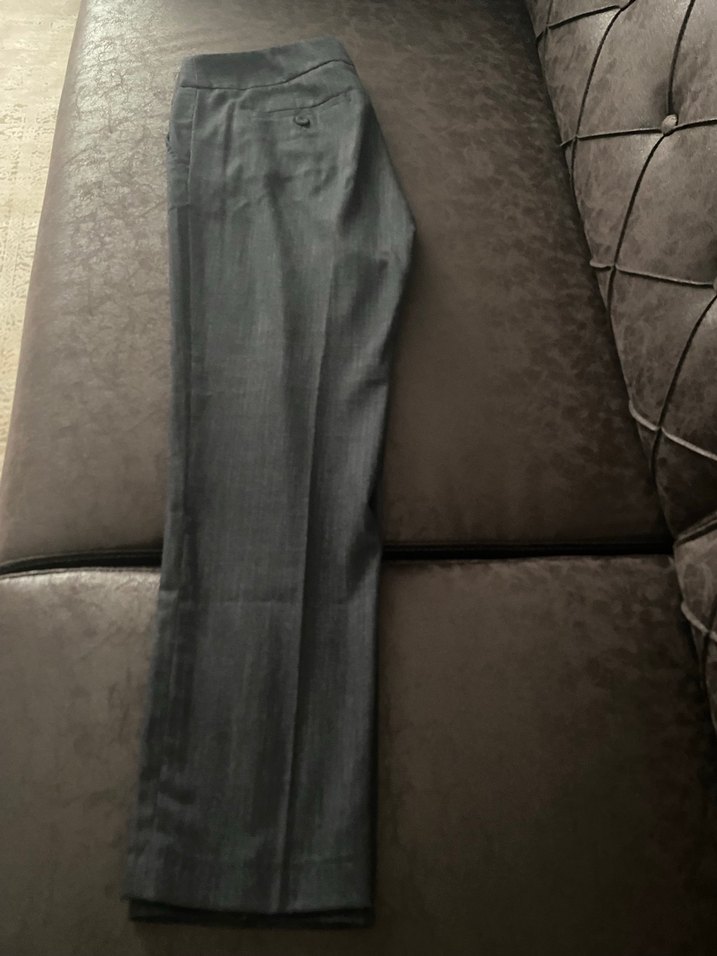 Gri Düğmeli Kadın Denim Pantolon - Görsel 4