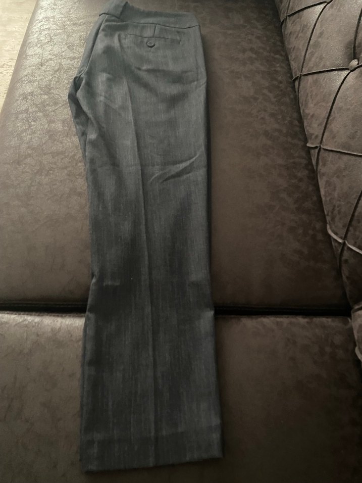 Gri Düğmeli Kadın Denim Pantolon - Görsel 3