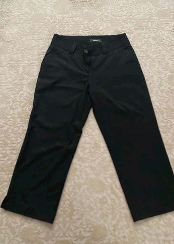 Siyah Düğmeli Kadın Kumaş Pantolon.36 beden uyumlu - Görsel 2