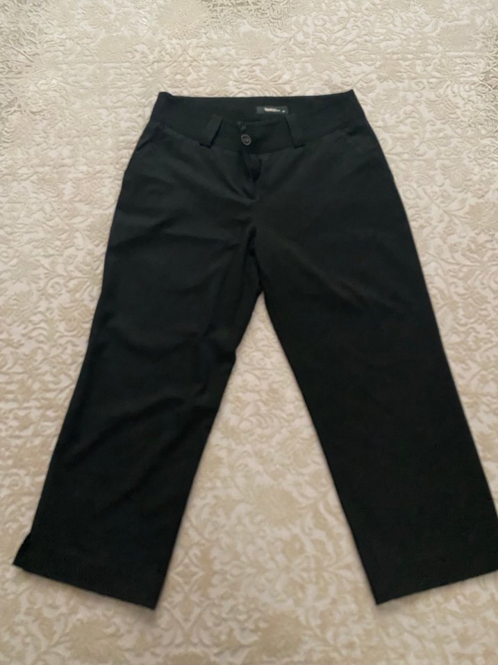Siyah Düğmeli Kadın Kumaş Pantolon.36 beden uyumlu - Görsel 2