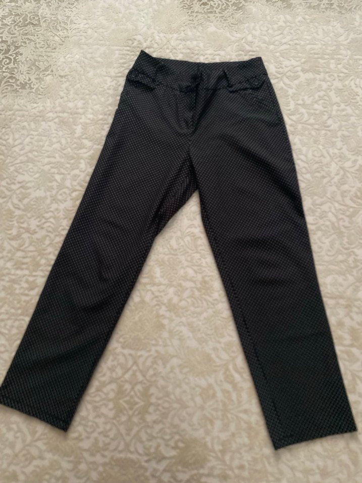 Düğmeli Siyah Kadın Kumaş Pantolon.38 beden uyumludur - Görsel 2