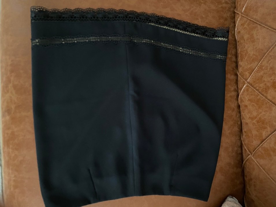 Nakış Detaylı Siyah Midi Kumaş Pantolon - Görsel 2