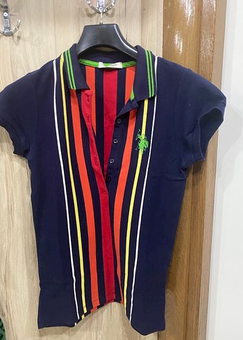 Çok Renkli Kadın US Polo Tişört - Görsel 2