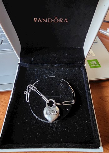 Pandora Kalp kilit orjinal padlock loved - Görsel 6