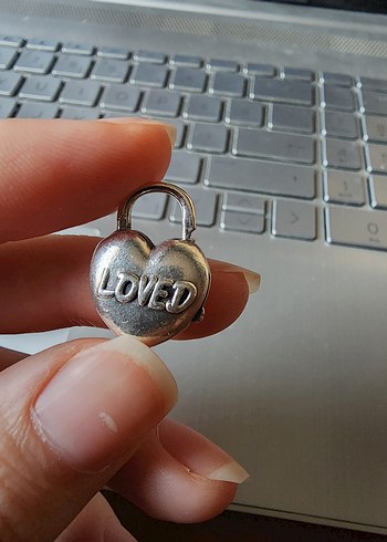 Pandora Kalp kilit orjinal padlock loved - Görsel 5