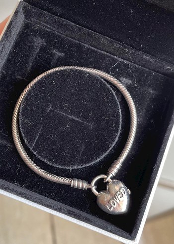 Pandora Kalp kilit orjinal padlock loved - Görsel 8