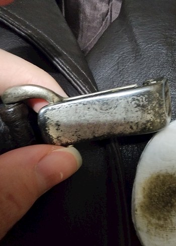 Deri Yelek Biker Yelek Vintage - Görsel 5