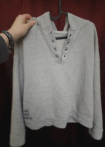 Gri Sweatshirt - Görsel 5