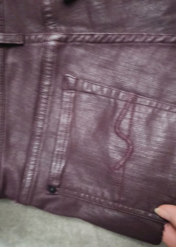 Deri Büstiyer mumlu crop - Görsel 3