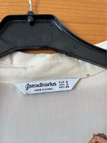 Stradivarius Stradivarius at desenli kadın gömlek