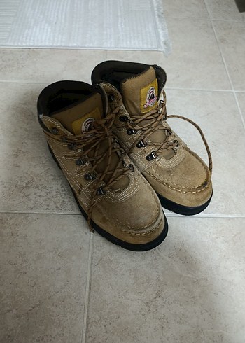 Erkek Kahverengi Süet Outdoor Bot iki kere kullanıldı - Görsel 2